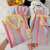 Dopamine Cute Puppy Short-Sleeved Pajamas Women'S Summer Cloud Cotton Loungewear Can Be Worn Outside Three-Piece Set