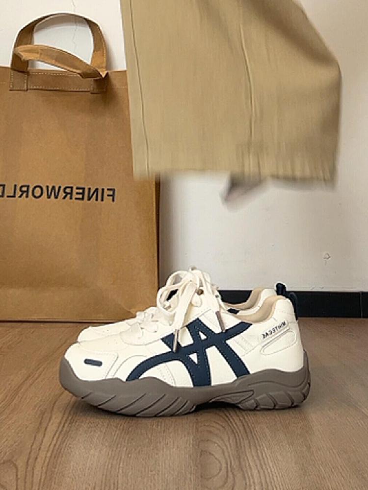 Thick-soled Forrest Gump Training Shoes Women's 2025 New Autumn Versatile Retro Casual Sports Shoes Soft-soled Dad Shoes