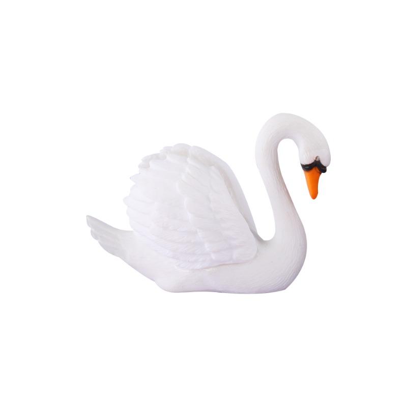 Mikro-Landschaft Ornamente Sukkulenten Dekorationen Schwarzer und Weißer Schwan Tierornamente Bonsai- und Kleine Kunststoffornamente