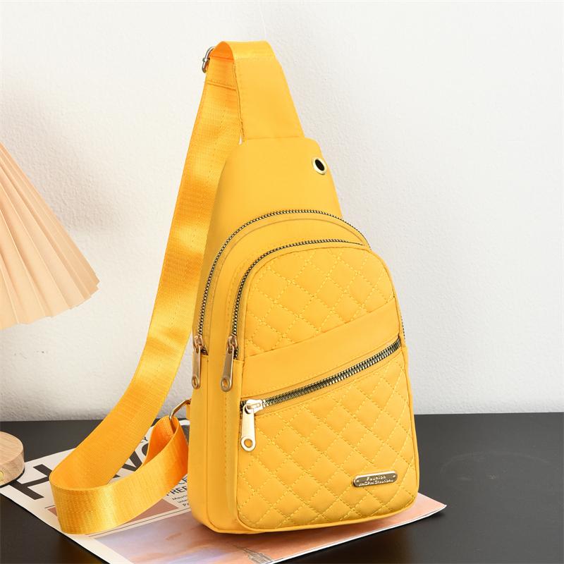 Minimalistische Damen-Brusttasche mit großer Kapazität, mehrlagig, wasserabweisend, Frontrucksack, lässige Outdoor-Umhängetasche für Mädchen