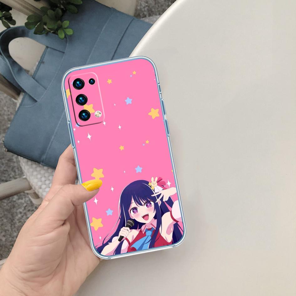

LO79 Oshi No Ko Ai Hoshino Soft Shell Transparent Phone Case for Motorola Moto G7 G8 G9 G84 G85 G73 G24 G15 Z2 Play Power Plus Motorola Moto G9 Play