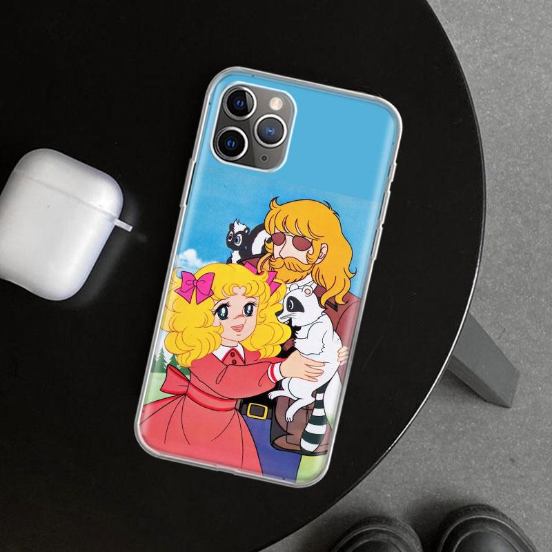 Candy 90s Anime Phone Case Cover for iPhone 11 12 13 Mini 14 15 Plus 16 Pro Max 17 Air 7 8 + SE Art Customized Fundas 11 12 13 M