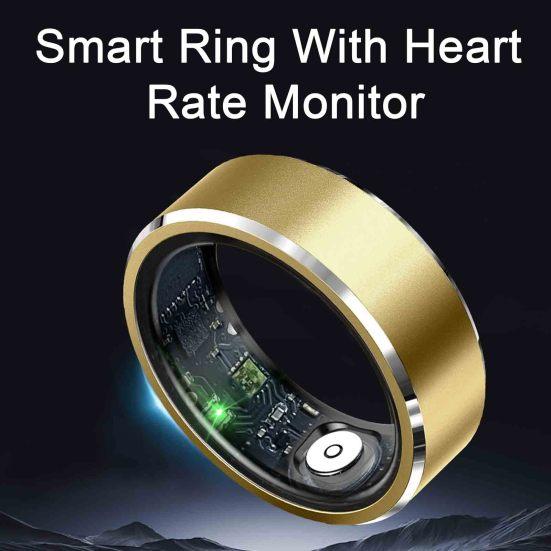 Smart Ring High Precise IP68 Waterproof Health Ring Fitness Tracker with Heart Rate Blood Pressure Monitor for Men Women