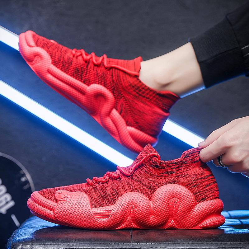 Comfortable Men's Designer Mesh Casual Sneakers Lace-up Outdoor Tennis Walking Fitness Men's Shoes Plus Size