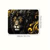 1Pcs Car Floor Mats Black Golden Lion Element Car Trunk Mat Anti Slip Cargo Liner Waterproof Storage Protector for SUV Sedan