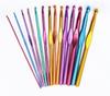 14 PCS Aluminum Knitting Needles Metal Crochet Set Mixed Hook Weave Sweater DIY Hand Craft Yarn Sewing Needle Sewing Tools