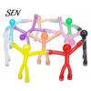 Magnetische Notizhalter Strichmännchen Fidget Spielzeug, Biegsamer Magnet Mehrfarbiger Streichmännchen Kühlschrank Einzigartige Geschenke für Kinder Fotohalter, Stressabbau