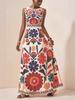 2026 European & American Women's Bohemian Sleeveless Summer Long Dress
