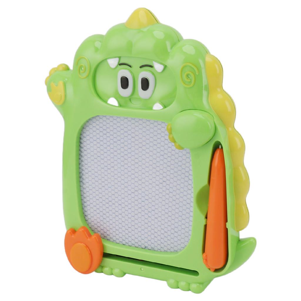 Magnetic Drawing Board Erasable Double Sides Dinosaur Puzzle Pinball Game Toy for Kids Green