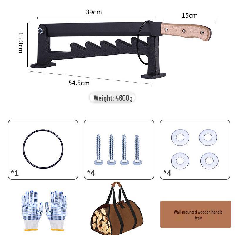 Chiyue Wall-Mounted Manual Steel Firewood Splitter