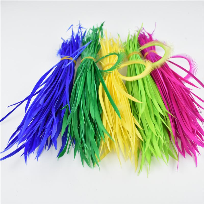 Färgade Naturliga Gåsfjädrar För Hårhantverk Fjädrar För Smyckestillverkning Flugbindningsmaterial Dekoration Karneval Drömfångare