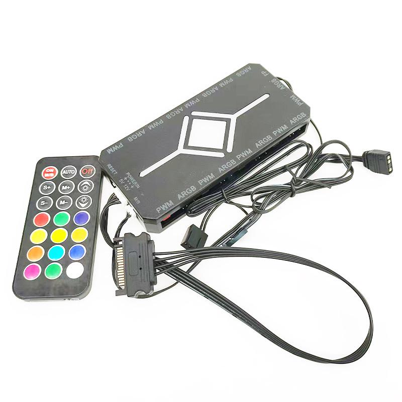 12cm RGB LED Ultra-Quiet Desktop Computer Chassis Cooling Fan