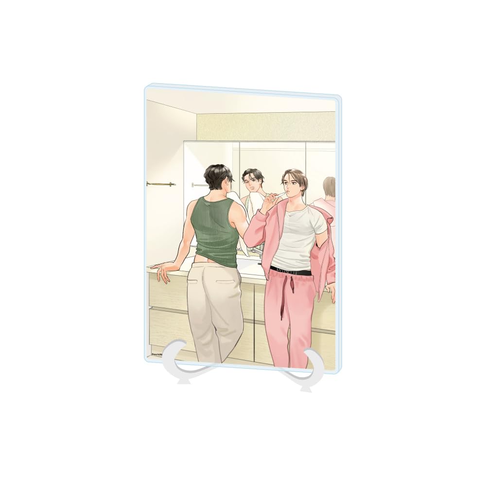 

rasu Sensei 01 Summer BL Fair Acrylic Art Board Working Couple s Vacation [Official Illustration] [A5 Size]