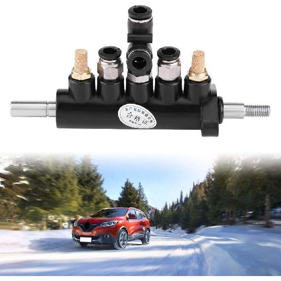 Control Valve Foot Pedal for Tire Changer Machines Duty Steel Construction with Mufflers 8mm Pipe Diameter Compatible with Type A(4)