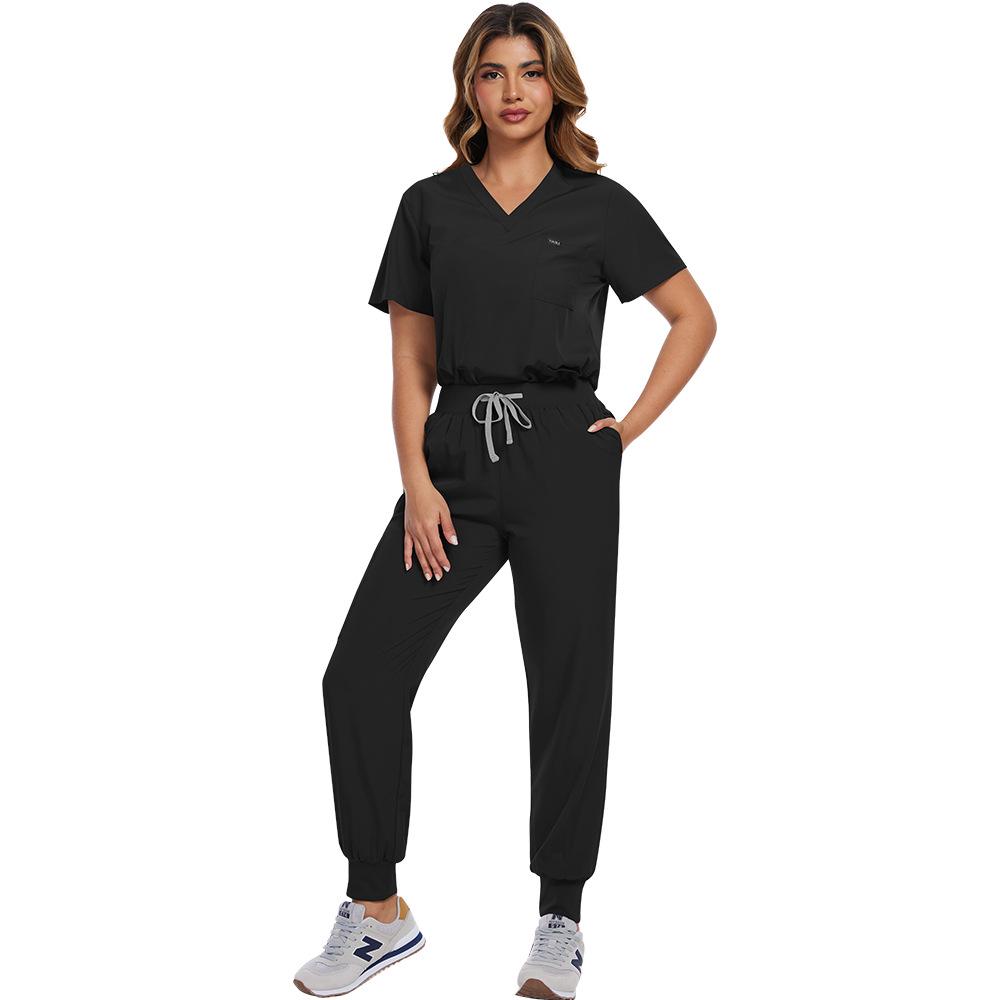

Unisex Quick Dry Short Sleeve Handwashing Scrubs for Nurses and Doctors: Hospital Workwear Set Small