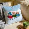 Cushion Cover Washed Linen Soft Breathable Decorative Case for Sofa Home Pillow cover DDinotaeng