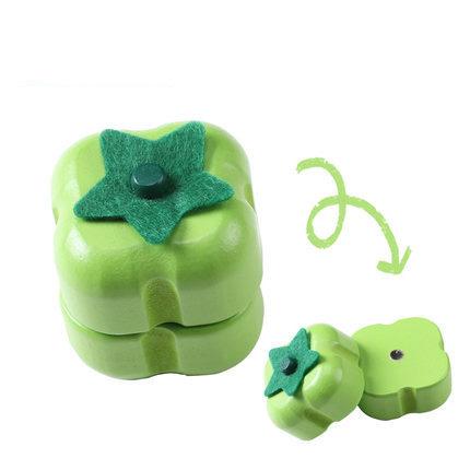 1PCS Wooden Toy Magnetic Cutting Fruit Vegetables Food Pretend Play Simulation Kitchen Role Play Educational Toys For Children