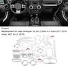 28pcs Interior Trims Decoration Kit Replacement for     JK JKU 2 Door 4 Door 2011-2018
