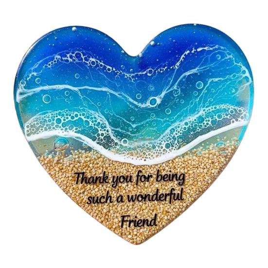 

Океан Карманное Сердце Стеклянное Пляжное Сердце Украшение Ручной Работы Карманное Морское Мини Сердце Памятный Подарок для Друга День Святого Валентина День Рождения