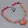 Tibetan Nepal Necklace Natural Red Coral 18" Chunky Ethnic Boho Jewelry NN 738