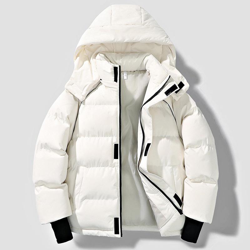 Men's and Women's New Winter Thickened Hooded Waterproof Padded Jacket Loose Couple Padded Jacket