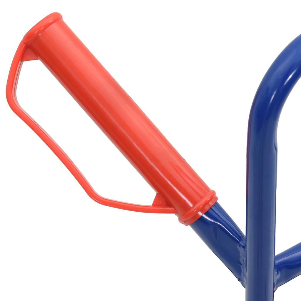 Extendable Hand Truck Blue and Red 49.5 X 53 X 114 Cm Steel