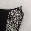 Women's Solid Color Rhinestone Sleeveless Bandage Mini Dress - New Fashion