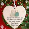 Heart-Shaped Sea Glass Friendship Decor Handmade Craft Christmas Tree Hanging Ornaments Timeless
