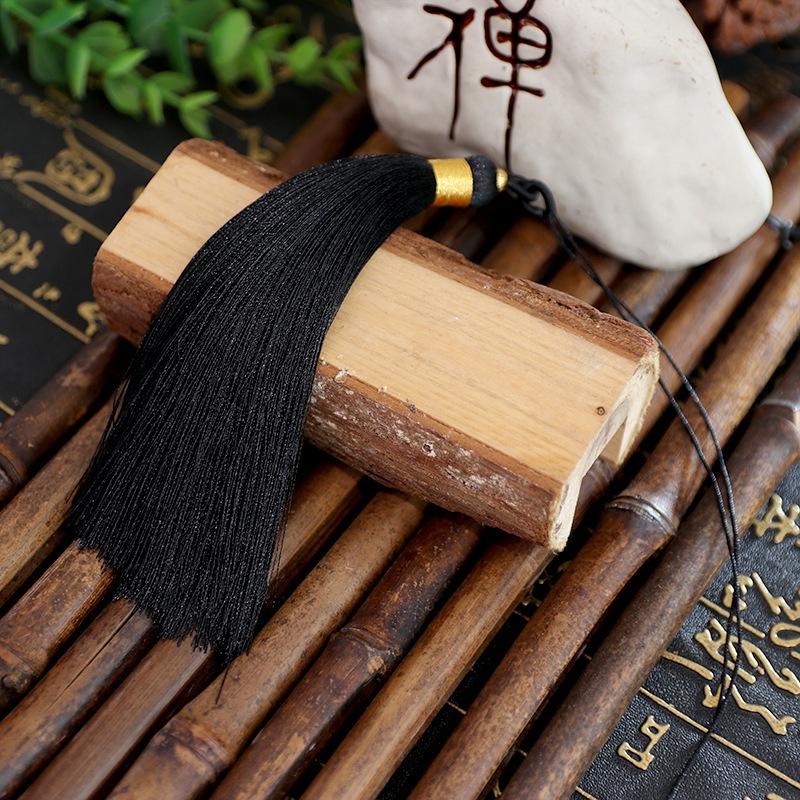 Tassel 13Cm Double Pull Circle Around Gold Thread Tassel, Polyester Tassel Ears, Fan Pendant Pendant Tassel Accessories, Tassel