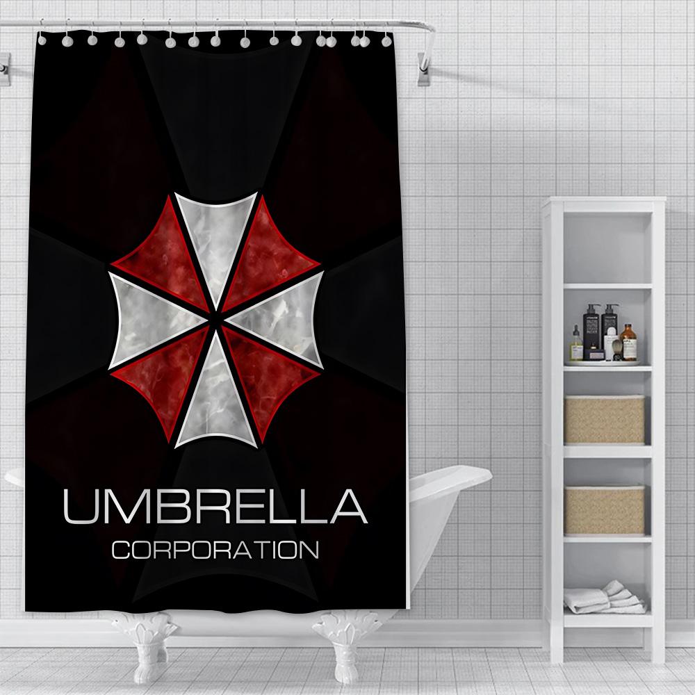 Shower Residents Evil Curtain Waterproof Polyester Fabric Paint Colorful Bath Curtains Home Bathroom Decor Curtain With Hook