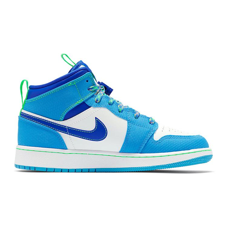 New Jordan 1 Mid SE Sprite Blue GS DA8010-400