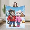 Coperta Gioco T-Talking T-Tom E F-Friends Coperta in Flanella da Campeggio per Divano Calda Morbida Qualità Personalizzata Fai da Te Copriletto