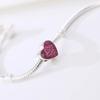 New Cupid Key Charm 925 Silver Bracelet Shining Bead DIY Women Jewelry Gift Party Accessories