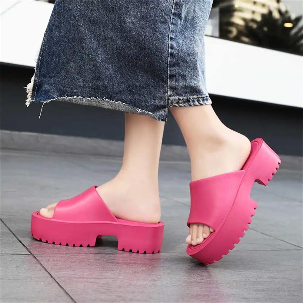 Fashion Magenta Low Barefoot Sandal Slippers Forfriend Shoes Sports Woman Sneakers Items Popular Goods Luxury Outings Athletics