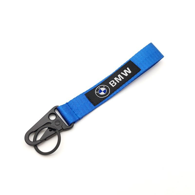 ZDNE2 BMW Emblem Nylon Lanyard Printing Style Long short Keychain For BMW M Performance E90 E60 E46 1 2 3 4 5 7 Series Accessories