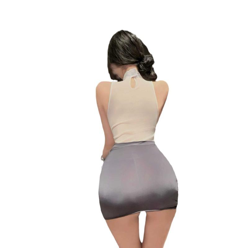 Sexy lingerie sexy pure desire secretary hip wrap skirt pure desire wind lace seduction uniform pajama suit spice seduction