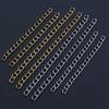 50pcs 4x3mm 5/7cm Stainless steel Gold Bulk Necklace Extension Chain Tail Extender Bracelet Chains For Jewelry Making Findings
