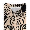 2025 New Cross-border Dropshipping Men's Regular Version Leopard Print Casual Short Sleeved Polo Shirt Casual Men's Polo Shirt Collar