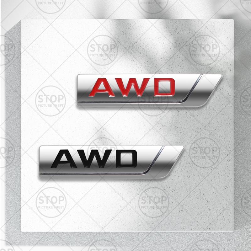 Car Sticker AWD Logo 3D Decal Grille Body Side Badge Rear Trunk Emblem For Toyota Mazda Suzuki Subaru Nissan Honda Mitsubishi k2