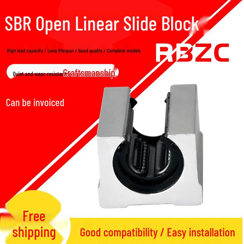 Open-Type Linear Box Slide Bearing SBR10-50UU GA with Steel Protection