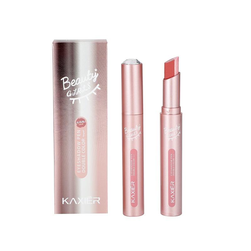 Hohe Qualität Doppel Farbverlauf Lidschatten Stick Matte Lidschatten Wasserdicht Bicolor Schimmer Kosmetik Schönheit Make-Up-Tool