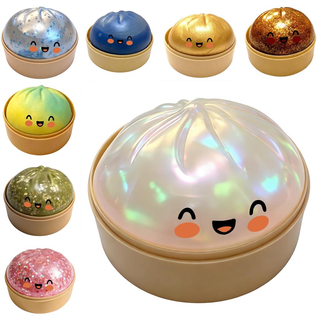 Cute Baozi Stress Relief Toy With Soft Silicone For Kids And Adults