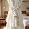 2Pcs Minimalist Macrame Curtain Tiebacks Boho Style Boho Curtain Tiebacks  Farmhouse Decor