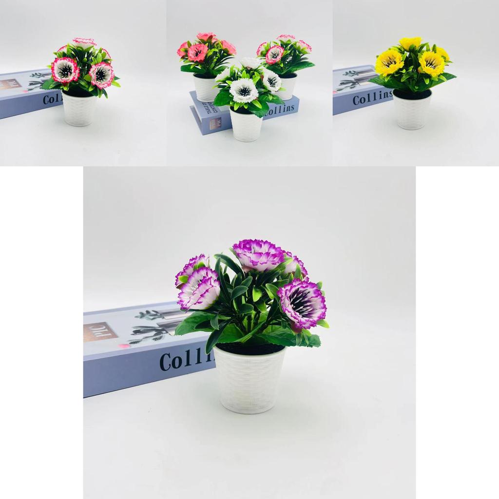 Peony Flower Miniature Potted Plant For Wedding Decor And Photography Props