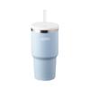 Vaso Térmico Atlas con Pajita 800ml Botella de Agua Aislada Gran Capacidad Acero Inoxidable Fácil Limpieza Azul AQST-800BL