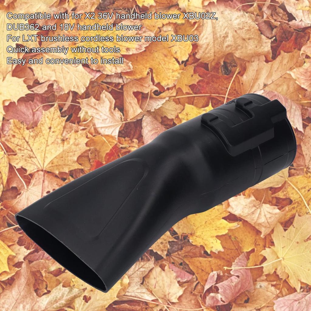 Gebläsedüse 197889-6 Flachdüsenaufsatz, Flacher schmaler Düsenaufsatz, Einfache Ein-Klick-Montage für X2 36V 18V Handgeführte Laubbläser, XBU02Z, XBU03 und DUB362