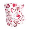Pink Red Love Hearts Bandana Neck Warmer Women Men Hiking Camping Tube Mask Scarf Motorcycle Headband Gaiter Face Cover