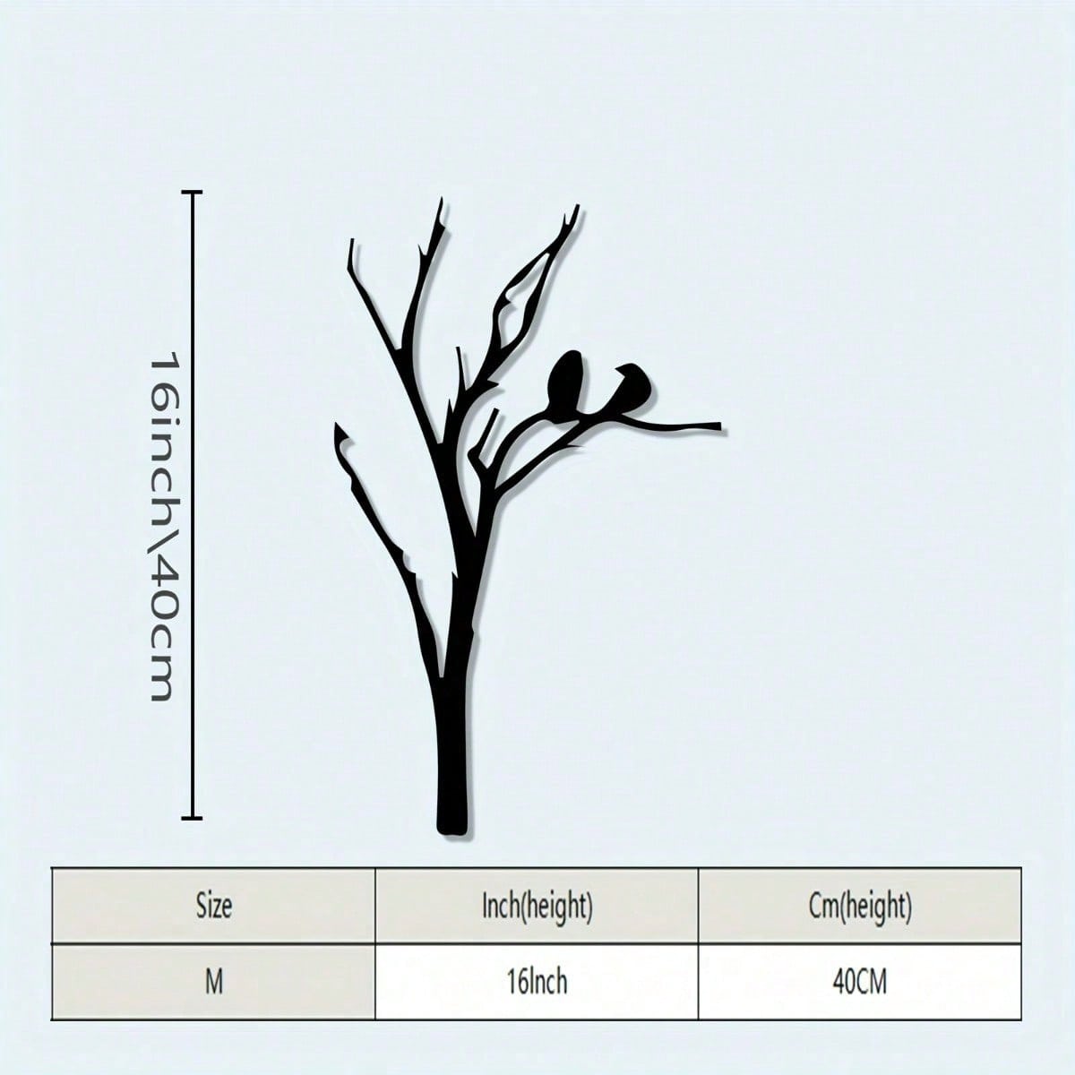 Винтажное Кованое Железо Настенное Искусство Дерево Птица Металлическая Скульптура Для Помещения Улицы Сада Декор 25x40