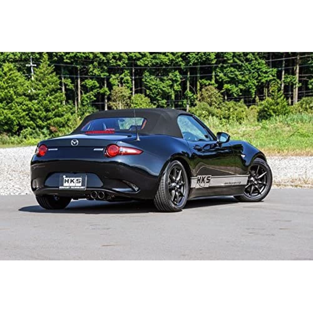 HKS Automotive Sports Muffler Liga Max Premium Mazda Roadster ND5RC 2 Pieces Vehicle Inspection Compatible Intake and Exhaust System Parts (ROADSTER)