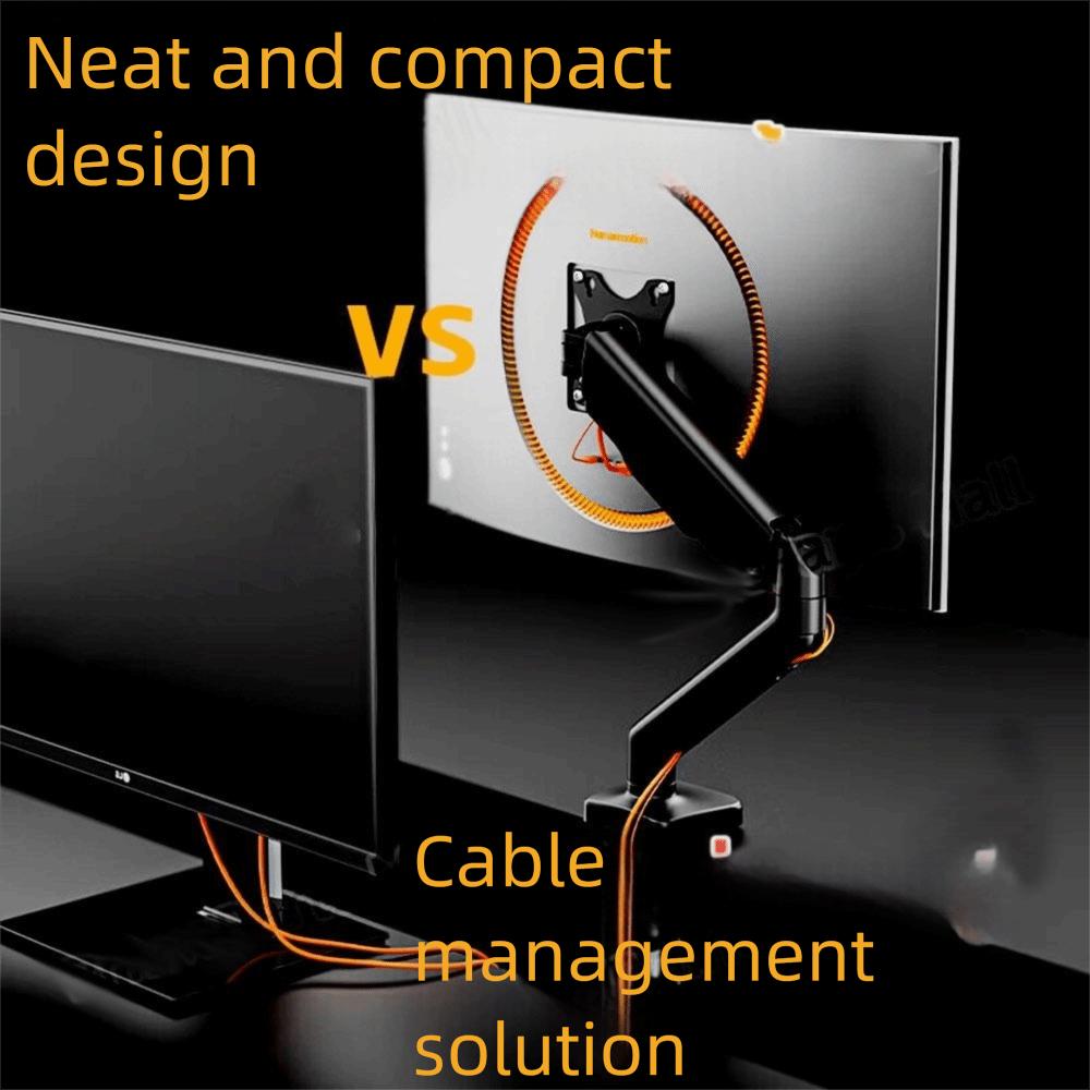 Adjustable Desktop Monitor Bracket 13-32 Inch Screens 360 Rotation Bracket Robotic Arm Floating Screen Effect Gas Spring Arm